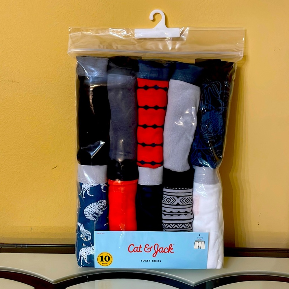 Cat & Jack boys boxer briefs 10pack NWT